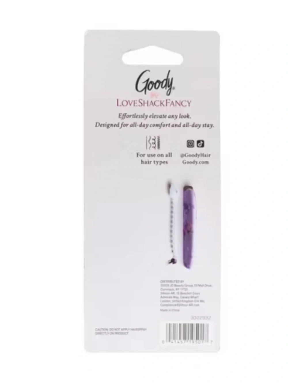 LoveShackFancy  x TARGET GOODY HAPPY THOUGHTS LARGE CLAW CLIP - NWT